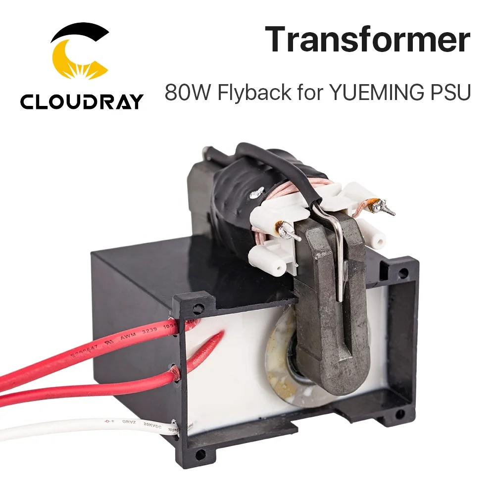 Cloudray CL26 Yueming 80W High Voltage Flyback Transformer Power Supply Manual Control