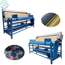 Textile fabric cloth rolling machine fabric meter counter rolling machine cloth roll winding fabric roller inspection machine