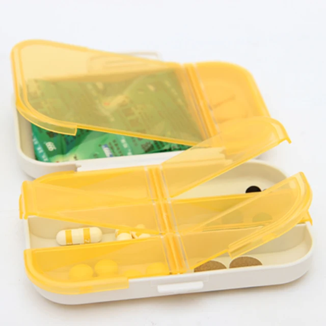 Персонализированный логотип 8 отделений карманный маленький 7 дней футляр для таблеток переносной пластиковый