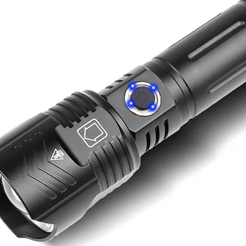 Pocket Torches Portable Mini LED Flashlights Rechargeable LED Torch Flash Light with Side Lamps