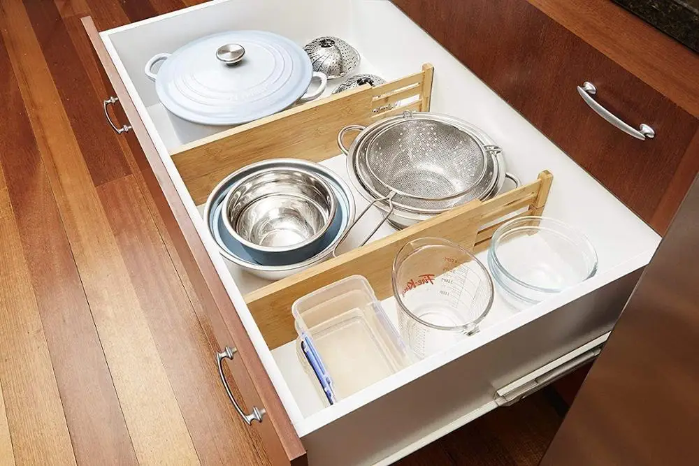 4 шт./комплект, бамбуковые ящики-органайзеры