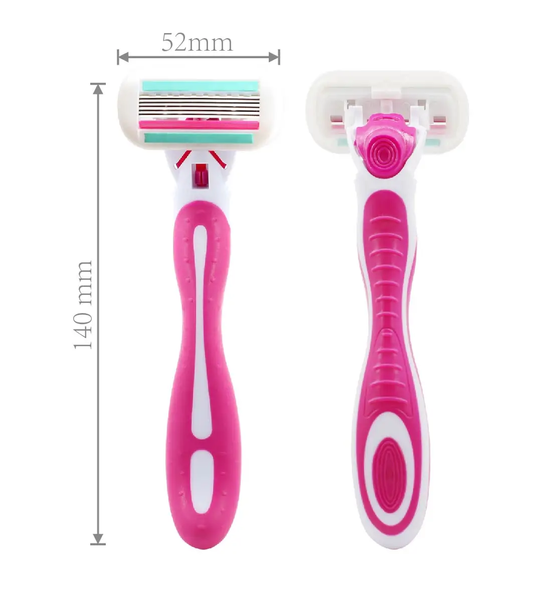 6mm Razorblade 6 Blade Shaver Shave Knives Disposable Womens Razors System Shaver ...