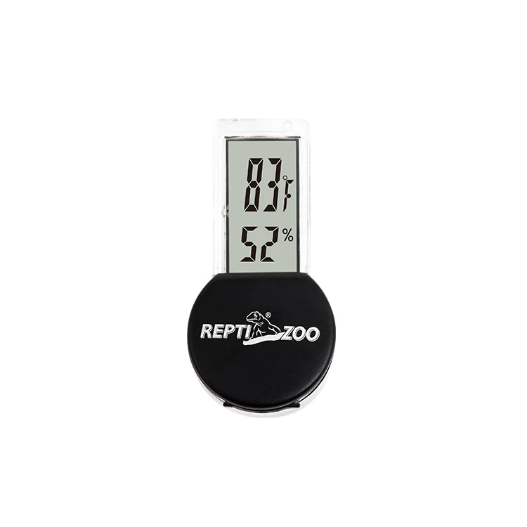 REPTIZOO Digital Thermo-Hygrometer - Black