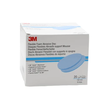 3M Hookit 321U Blue Sandpaper 6 in. Disc - 800 Grade Multi-Hole, 50/Box