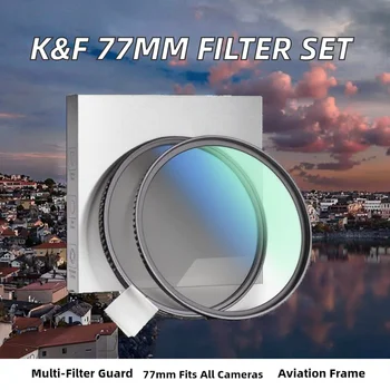 77mm Filter Set Polarizer (CPL) + UV Filter Circular Polarizer Protective Filter (Nano Klear Series) Aviation detail image
