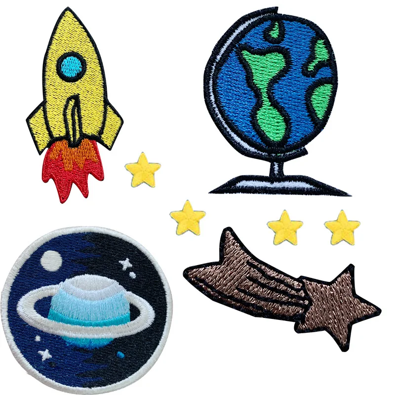 2021 Cartoon Version of the Universe Star Sphere 3D Diy Embroidery Luggage Hat Clothing Accessories Decorative Adhesive OEM