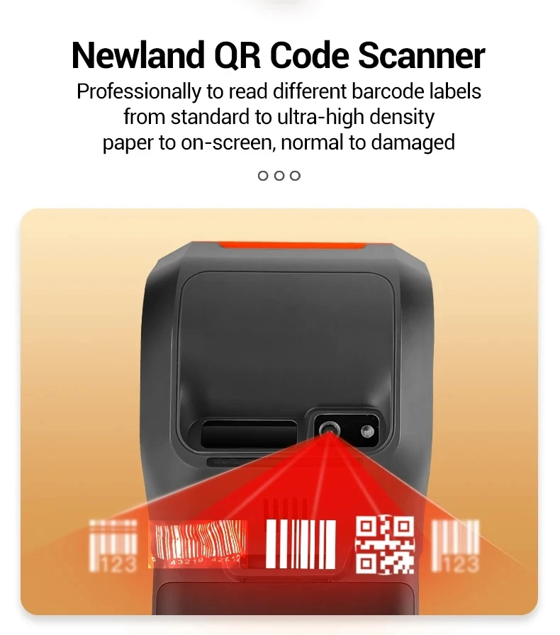 TOTALPOS Factory OEM H10 4G Handheld POS Barcode Scanner System Android 13 Mobile Pos Terminal Machine With 58mm Receipt Printer