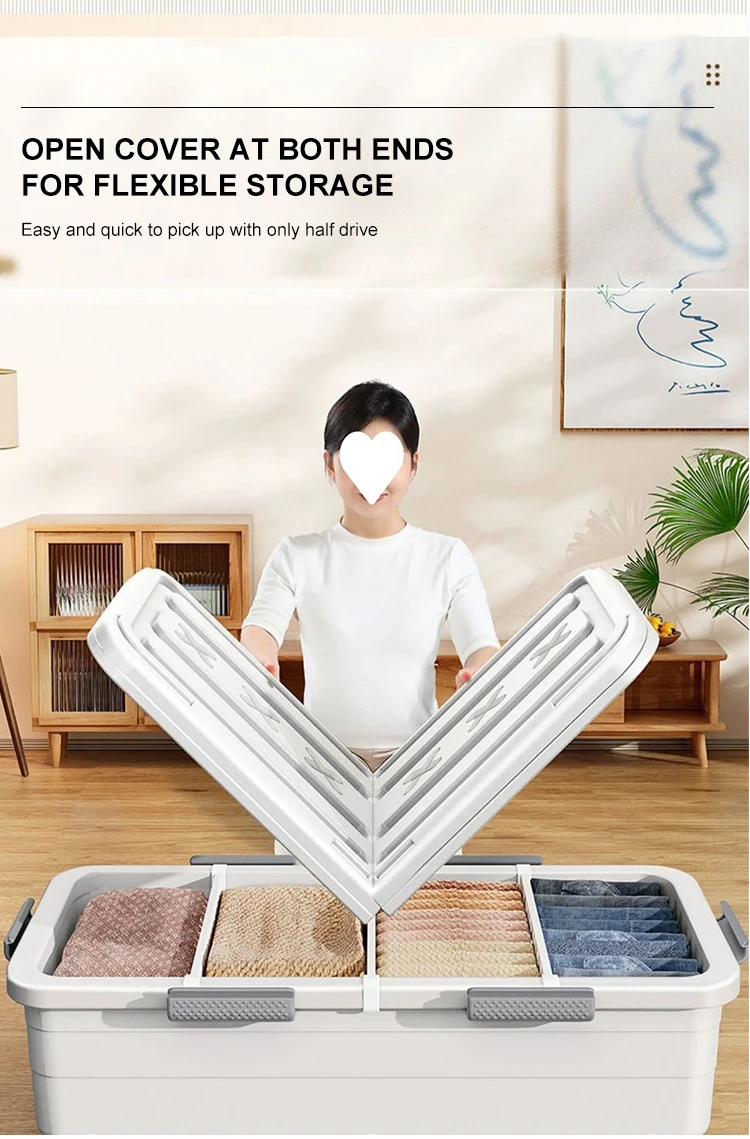 Foldable Under Bed Box Large Under Bed Storage Boxes Thick Underbed
