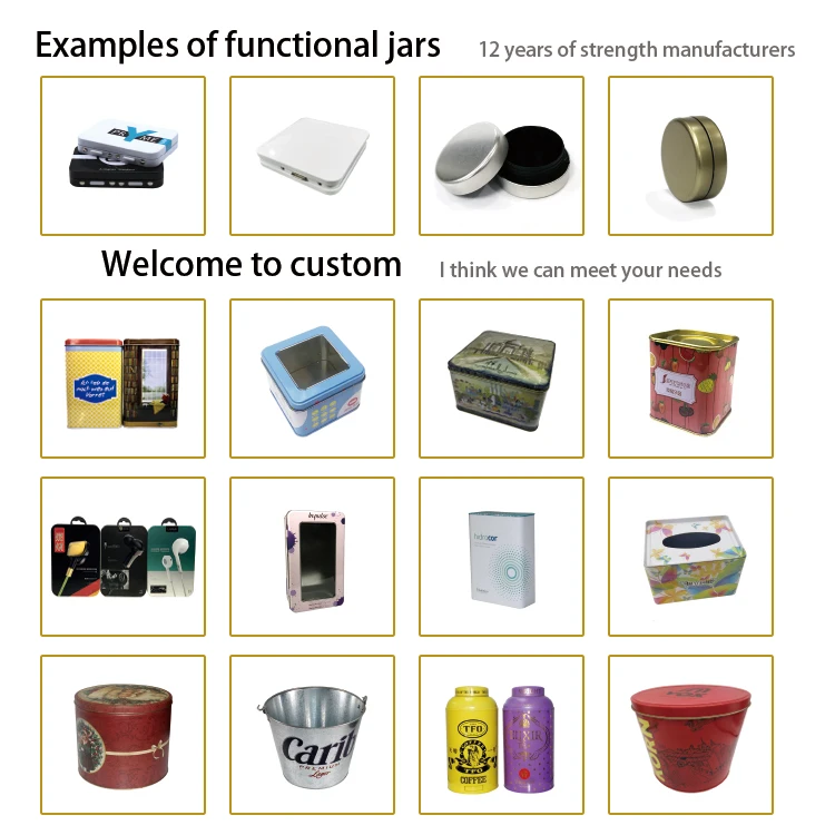 Wholesale Custom Mini Child Resistant Custom Tin Case Mini Metal Gift Tin Box