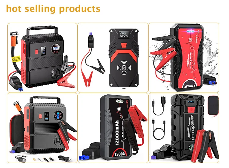 YABER 4 in 1 avviatore per auto 3000A Jump Starter 24800mAh Power