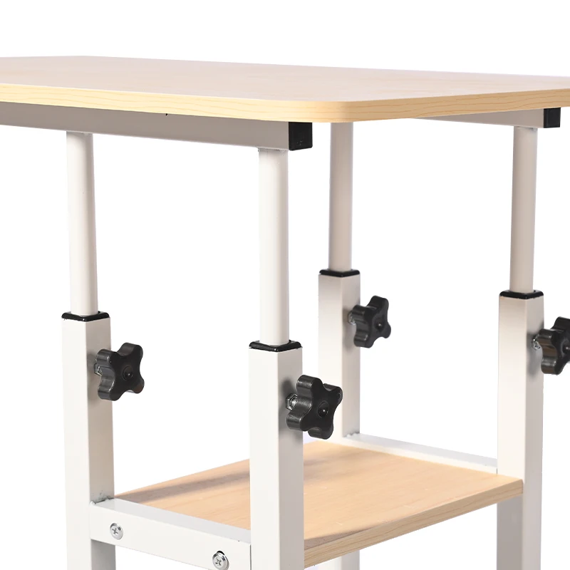 Library Lounge Boardroom Reading Table Small Computer Height Adjustable Manual Desk Stand Study Table for Home Office