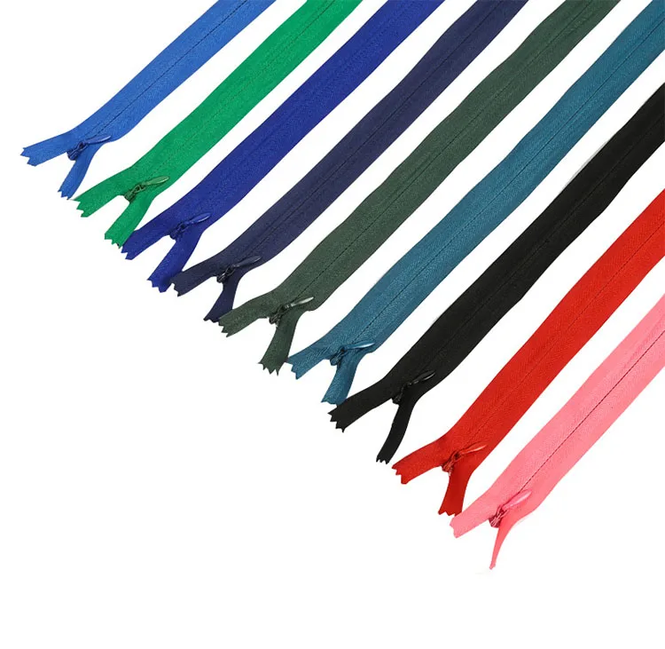 A Large Number of Stock #3 Invisible Zipper Nylon Zippers for Garment