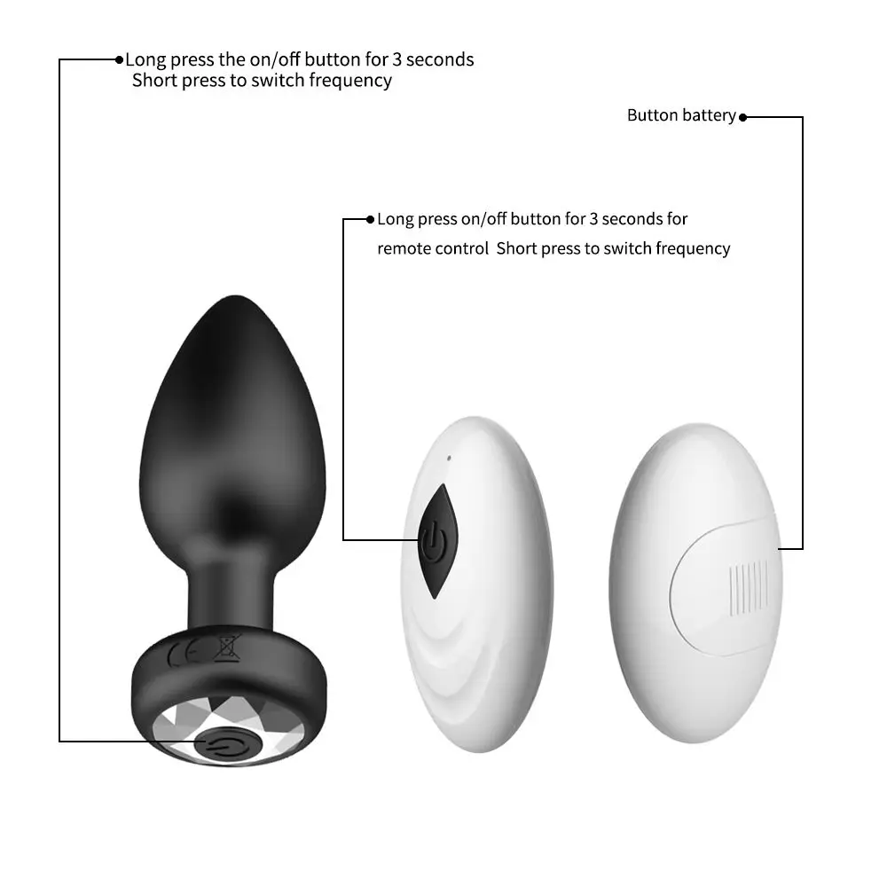 Gelances Remote Anal Plug Waterproof Rechargeable Sex Toys Massage Sexy Adult Sex Massager Vibrator for Women