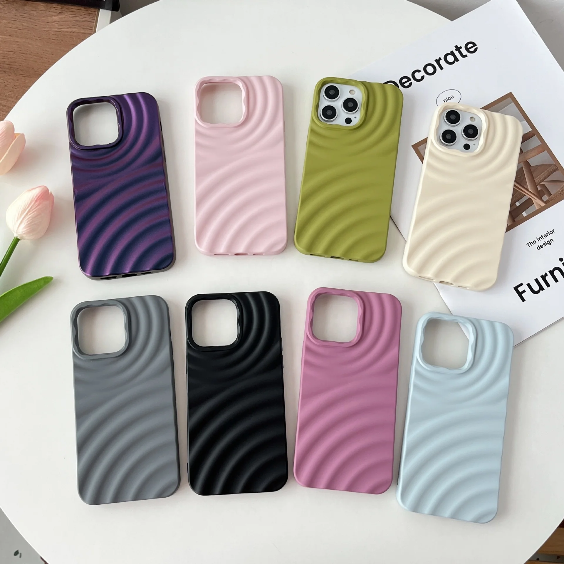 Frosted Back Case For Iphone 16 15 14 13 12 11 Plus Pro Max Candy Color Shockproof Soft Tpu Phone Cases