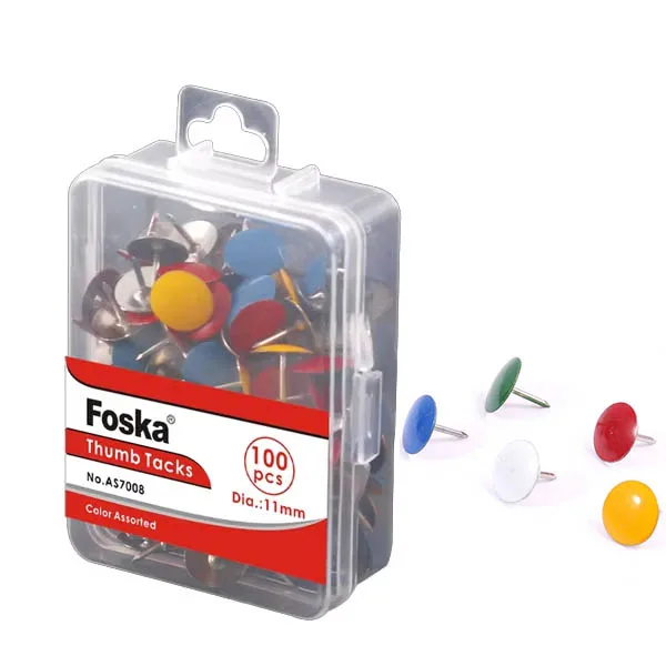 Foska中国の学校および事務用品文房具画鋲画鋲カラーアソート