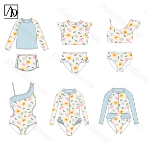 Aide Factory Kids Boys Swimwear One Piece Swimsuit Children Girls Swimwear Toddler Swimsuits Wholesale OEM/ODM