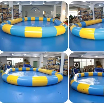 Outdoor water inflatable toy dog pool game factory swimming pool commercial inflatable bouncer water pool game