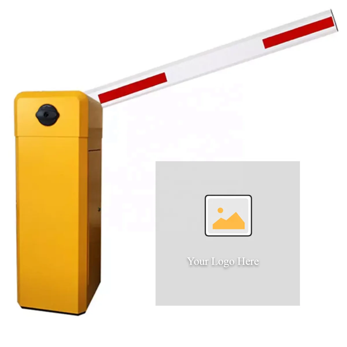 Car Parking and Toll Access Control Automatic Articulated DC Parking Boom Barrier Gate With Long Range Rfid Reader