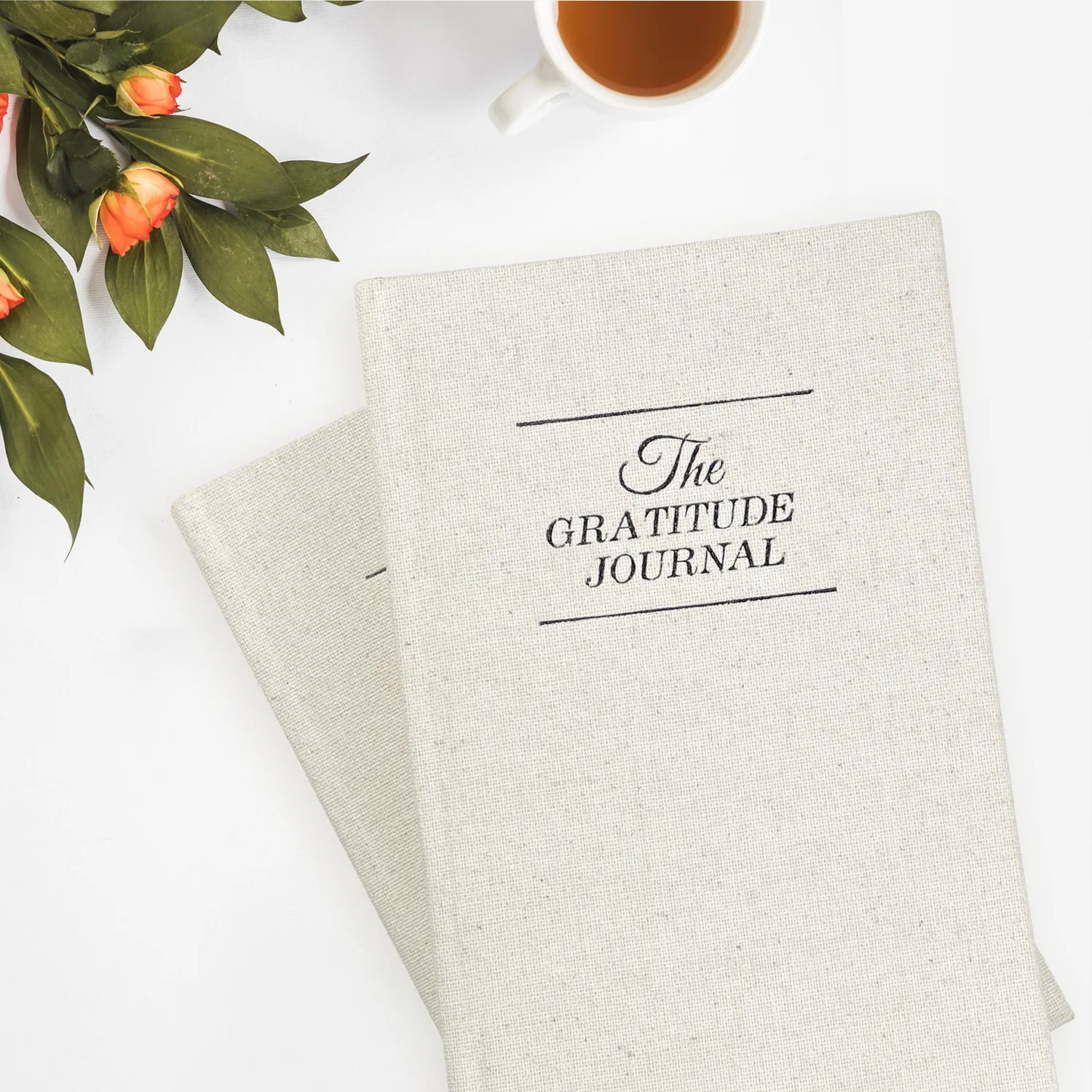 Hardcover Linen Reflection Journal 2024 Diary Planner Promotion Daily Record Schedule Itinerary Mood Gratitude Journal