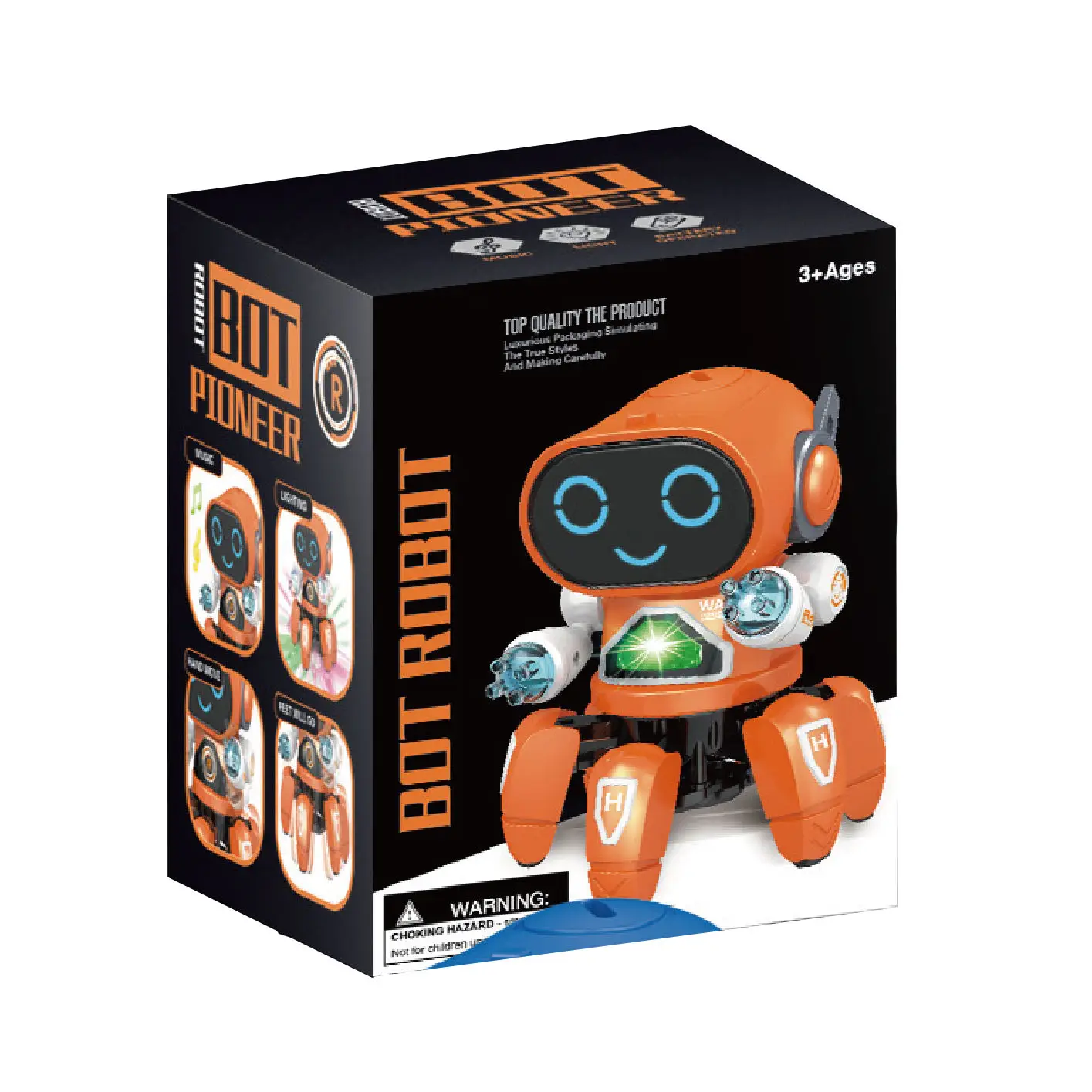2024 Intelligent Toy Smart Robot Humanoid Electric Walking  Kids Boy Gift Dance Mini Walking Toy Robot With Lights