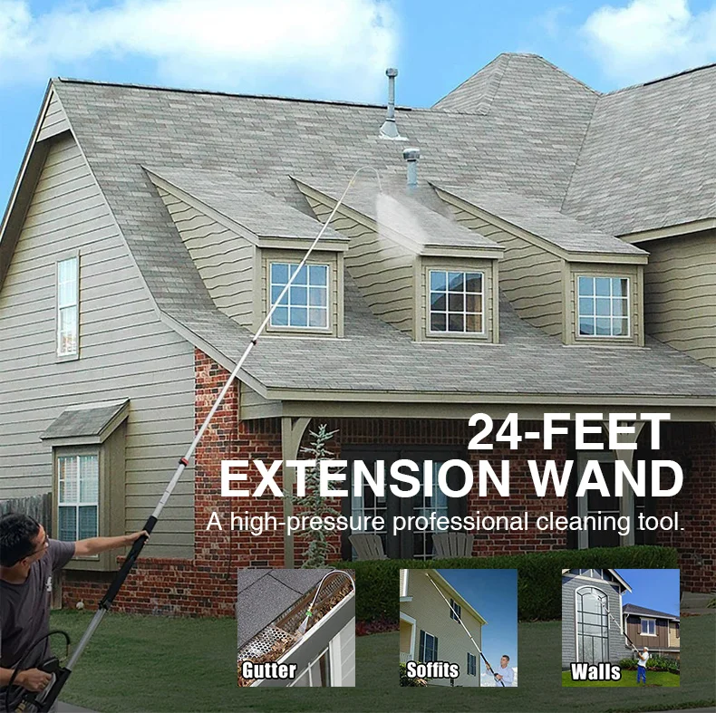 Bison 24 Heavy Duty Telescoping Extension Spray Wand For High Pressure