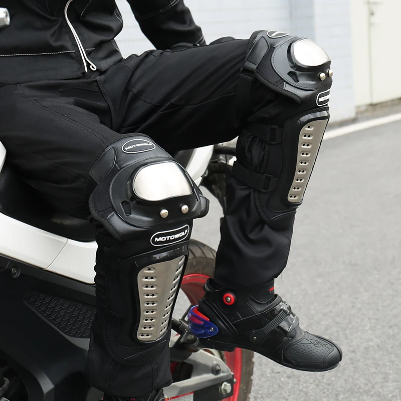 Motowolf Aluminium Alloy Protector Motocicleta Rodilleras Knee Sliders Motorcycle
