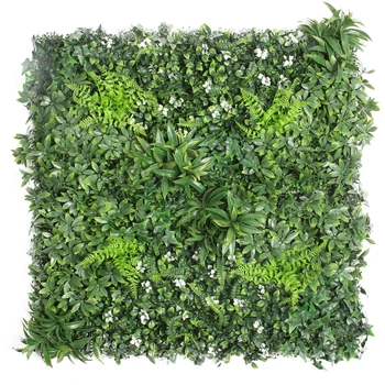 GW-06Anti-UV Plastic High Quality Artificial Hedge Boxwood Panels Green Plant Vertical Garden Wall For Indoor Outdoor Decoration