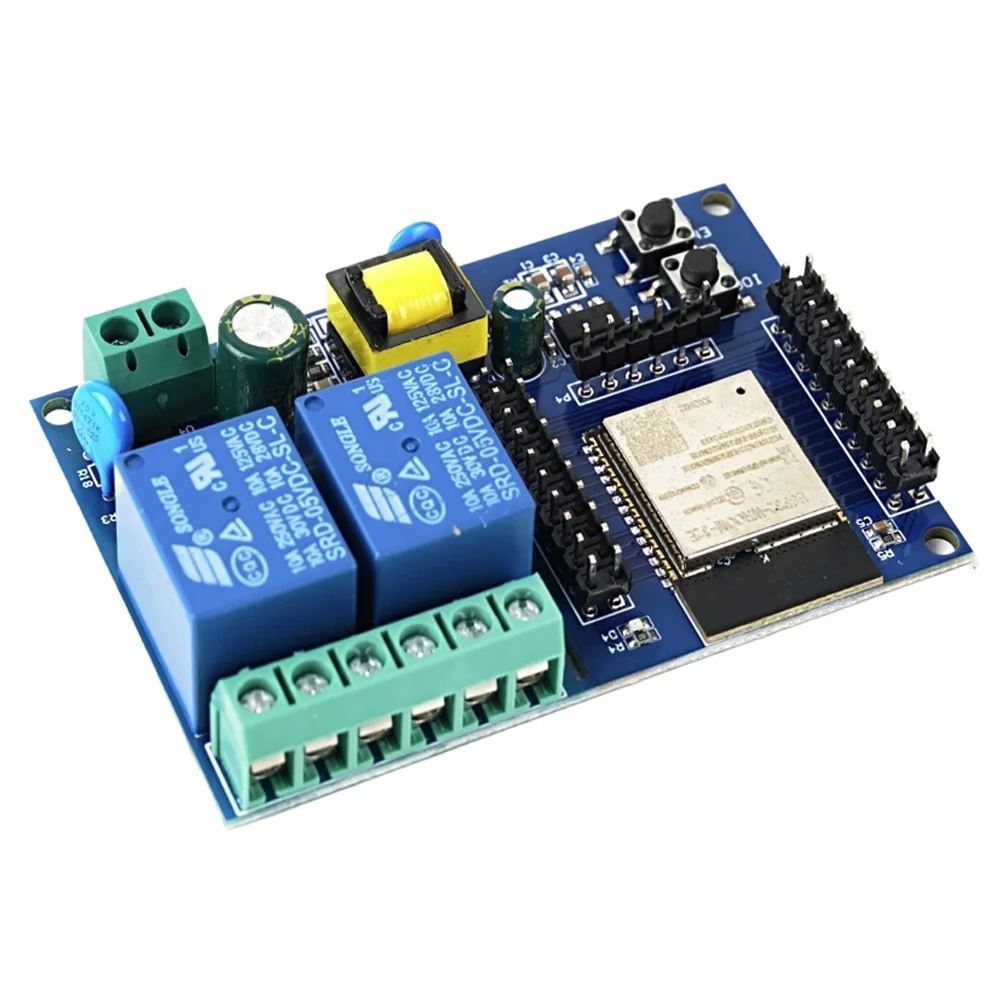 NUOVA DC 5-60V ESP32-WROOM Scheda di Sviluppo Modulo Relè WIFI 2 canali