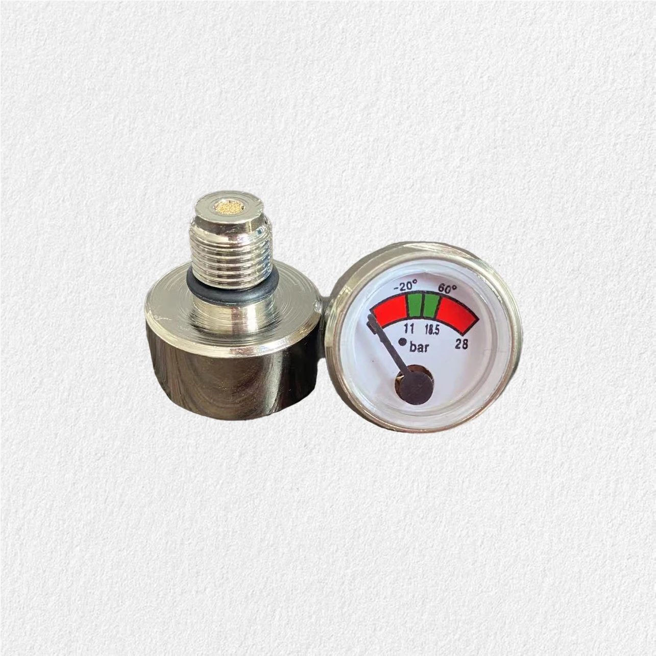 Spring Pressure Gauge/23mm Bourdon Tube Pressure Gauge For Fire