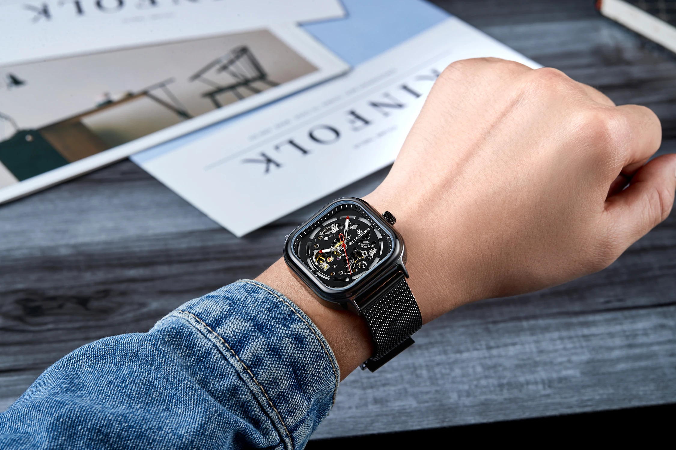 Gentleman Simple Full Automatic Mechanical Watch L1002