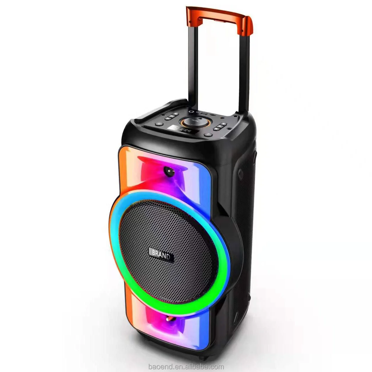 YB1201 12 Inch Portable Party DJ Wireless Trolley Speaker