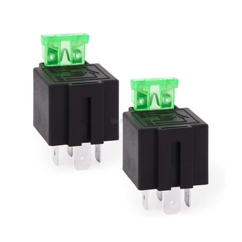 2-Pack 12V 30A 4-Pin SPDT Relay With Socket & Fuse - Heavy Duty For Car Motors, Fans, Fuel Pumps - View #6