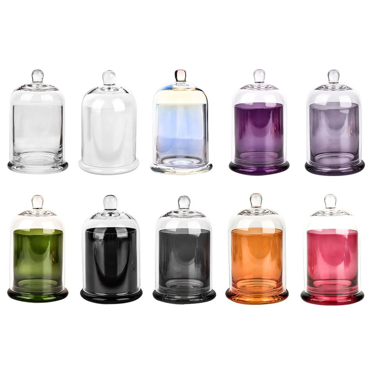 Glass Cloche Candle Cover, Glass Candle Cover