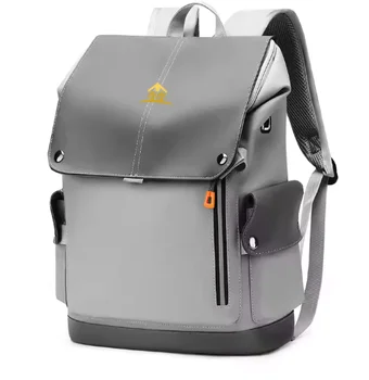 Customizable Men's Fashionable Black Backpacks Women's Bags Advanced Waterproof Backpacks Commuting Light Travelbags Leisure
