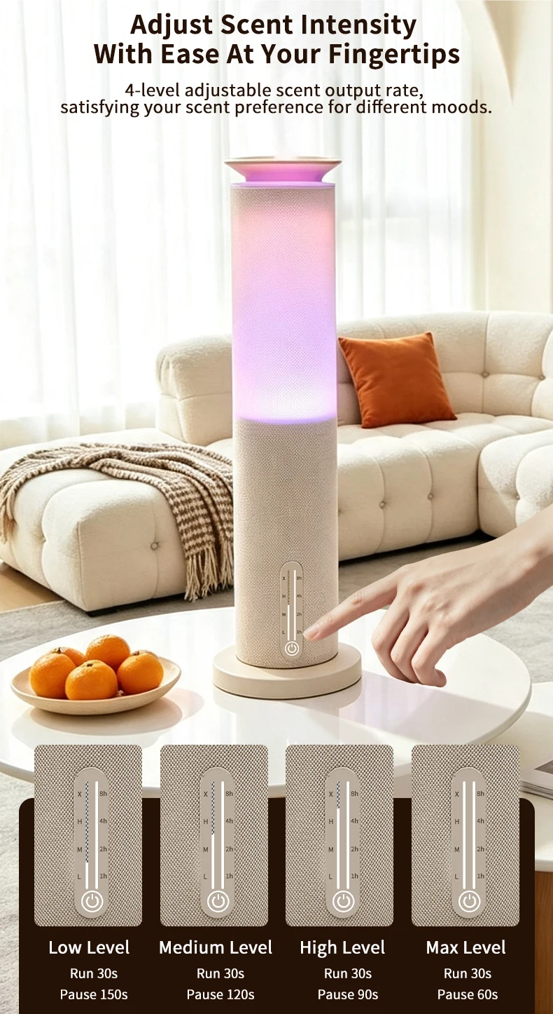 Desktop Silent Metal Aroma Diffuser Air Freshener 100ml Capacity Waterless Operation 30dB Low Noise for Household Use Hcf678b898f0043f9af2aee034ad2facbb
