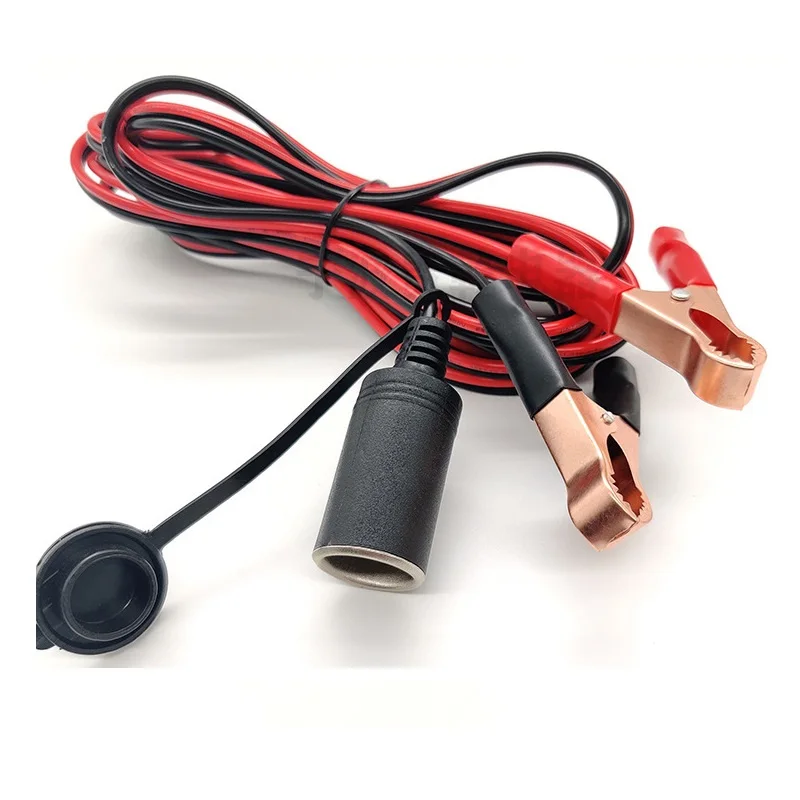 Оптовая продажа 12 В 24 гнездо прикуривателя для адаптер аккумулятора зажим кабель зарядного