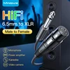 black-6.5mm to XLR Cable  Male to Female