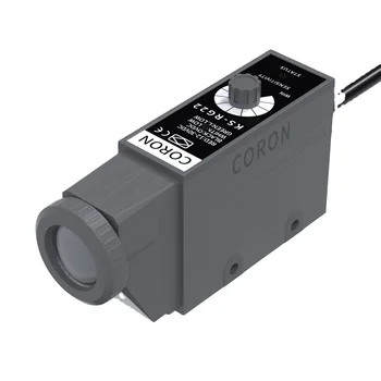 CORON KS-R22 Optical Sensor NPN Output Red Light Fast Response 8-12mm Color Code Sensor High Reflection for Detecting Color Mark