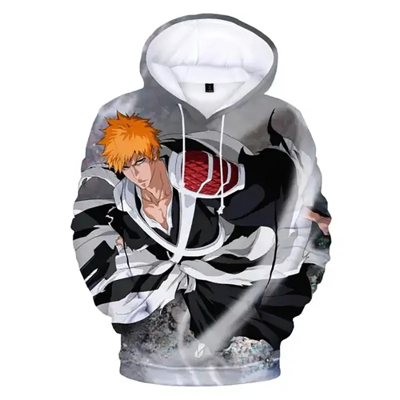 BLEACH Anime Hoodie Customizable Sublimation Pullover