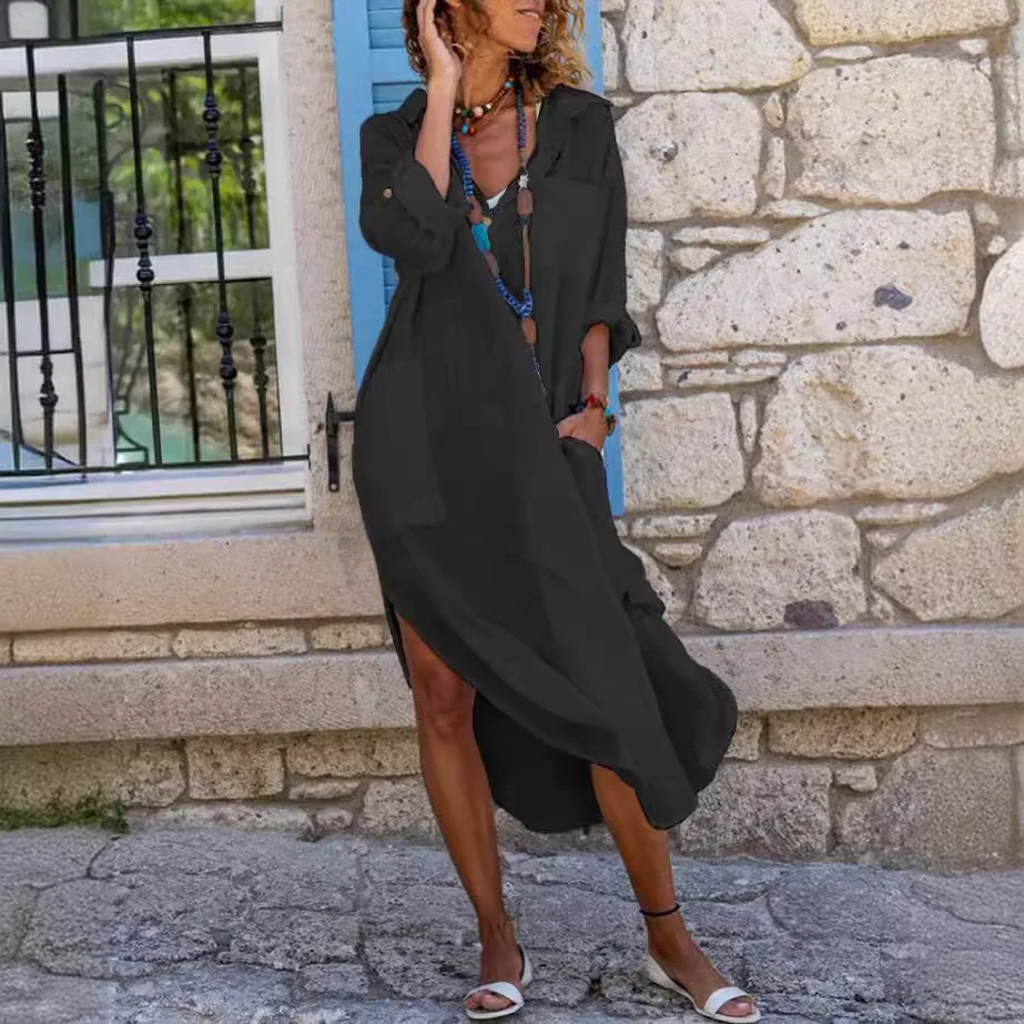 sachin and babi light blue dress Norma Kamali Jersey Slit T-Shirt Maxi Dress