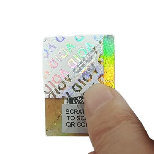 Laser Void Genuine Original Authentic Holographic Label 3d Tamper Evident Sticker