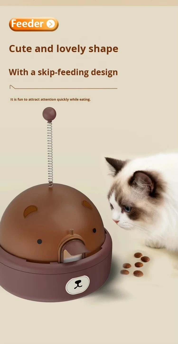 Pet Leakage Feeder ABS Cat Dog Interactive Training Feeder Self Hi Relieve Boredom Freeze Drying Transmitter Sound Cat Toys manufacture