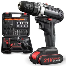 21V Household Electric DIY Industrial Dual-Speed Adjustable Torque Battery Operated Tools Multi-Function Hand Screwdriver