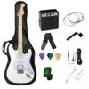 Chitarra elettrica bianca (SSH) con set amplificatore da 5 W