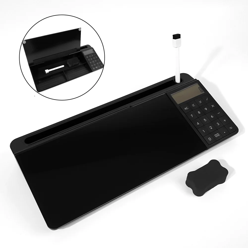 Small Computer Desk Pad Whiteboard Note Board Led Lighting Desktop Whiteboard With Calculator for Home Office