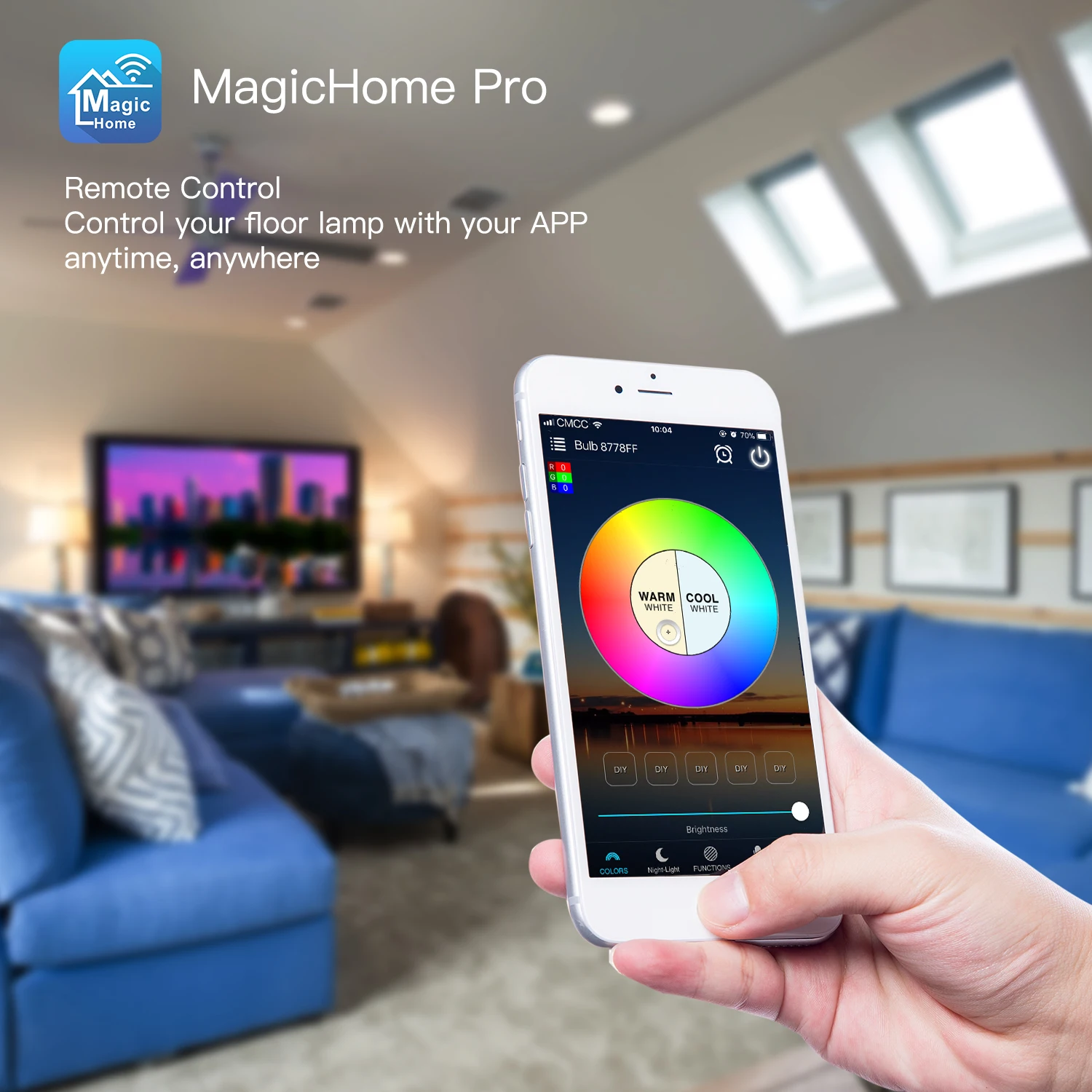 Комнатные современные красочные разноцветные RGB светодиодные лампы, домашнее украшение для спальни, угловая лампа APP wifi, умная светодиодная напольная лампа