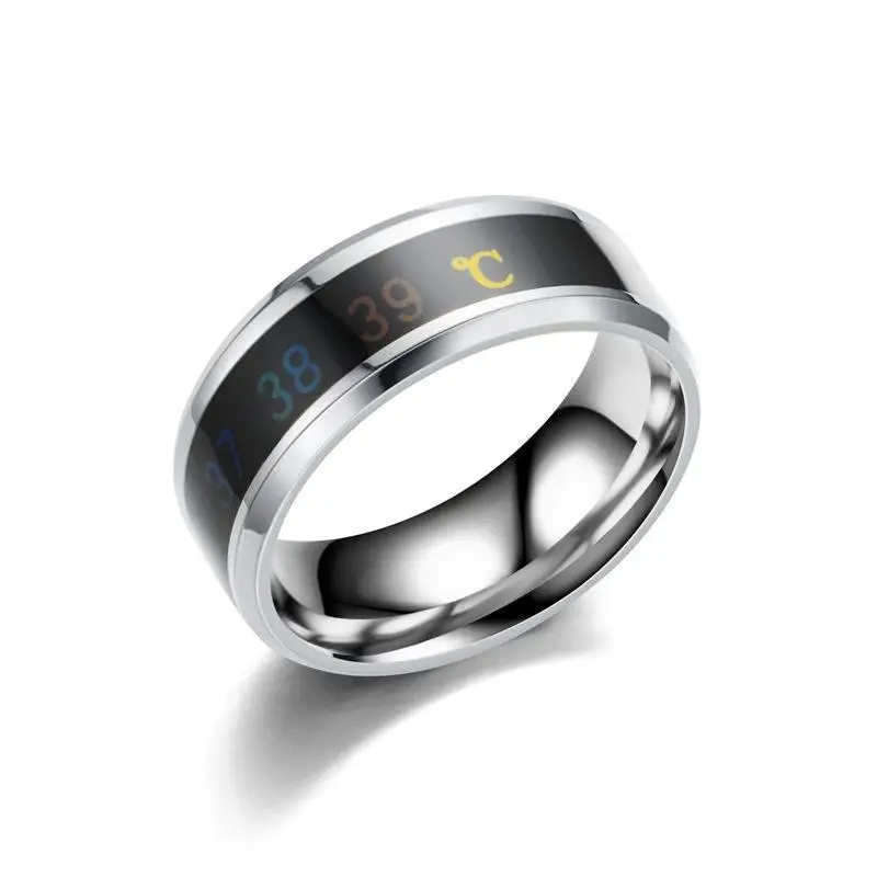 Stainless Steel Smart Ring Temperature Ring Temperature Intelligent ...