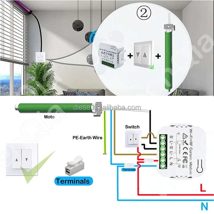 Smart Curtain Switch - Control Your Blinds with Ease