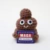 MCard con sfondo blu cacca marrone