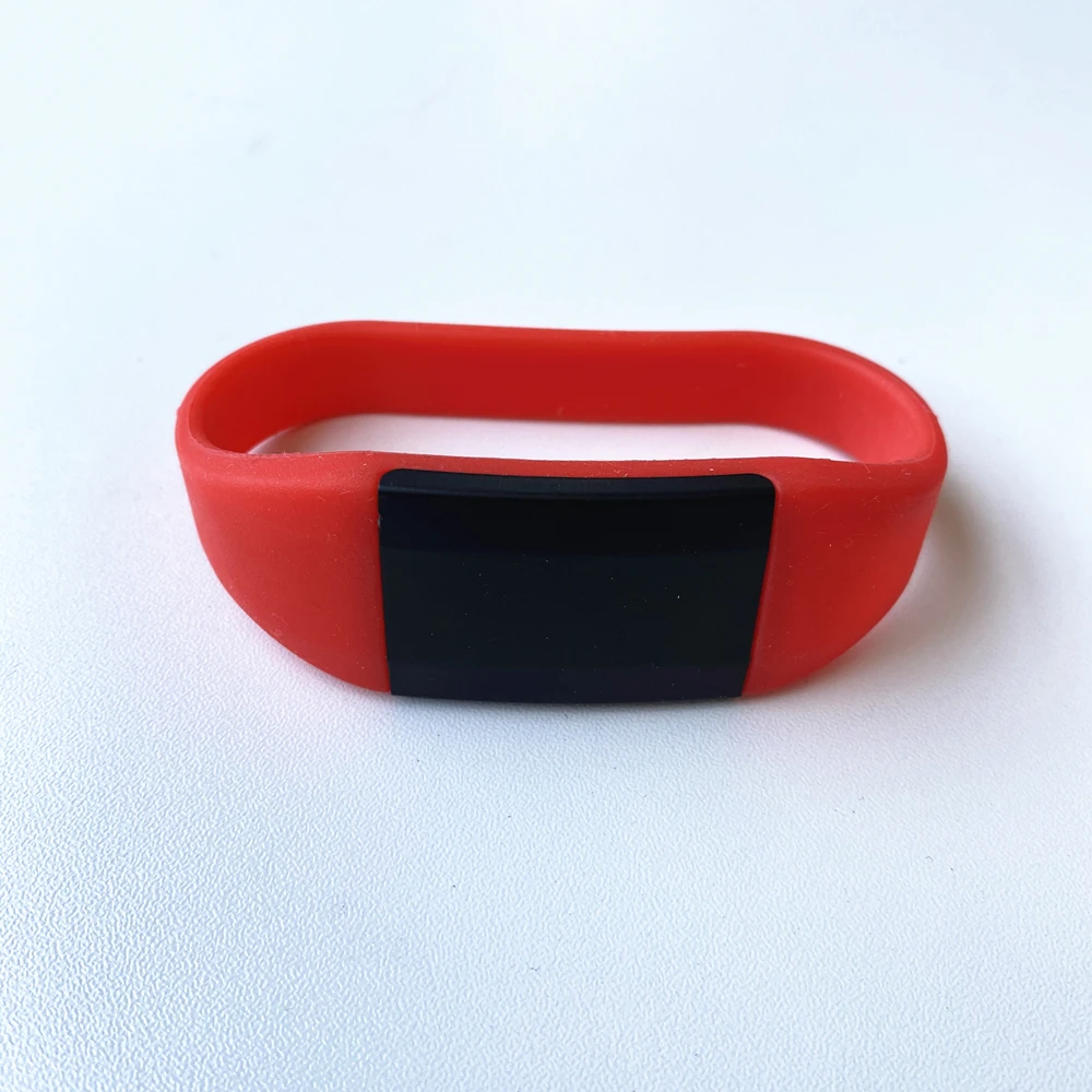 Custom LOGO High Quality Soft Silicone RFID 125khz Bracelet Wristband